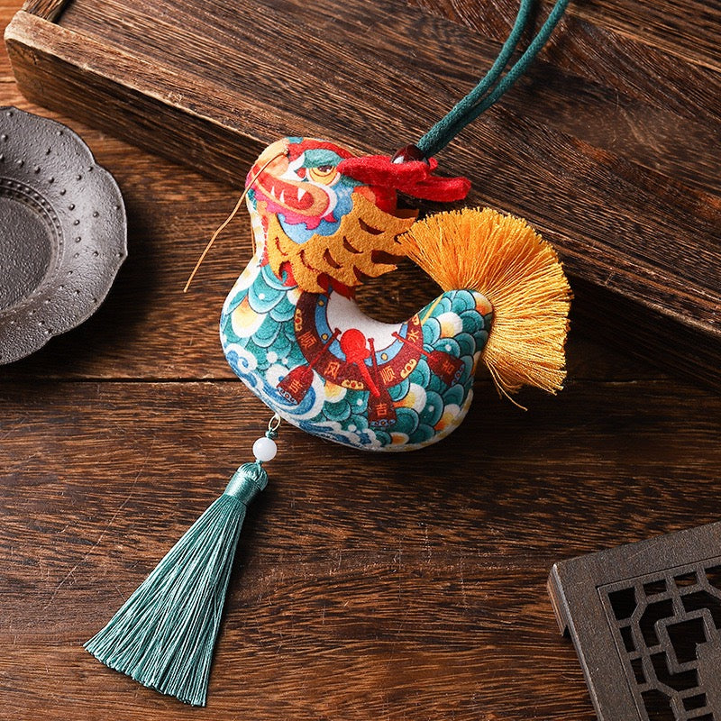 Intangible cultural heritage handmade dragon sachet