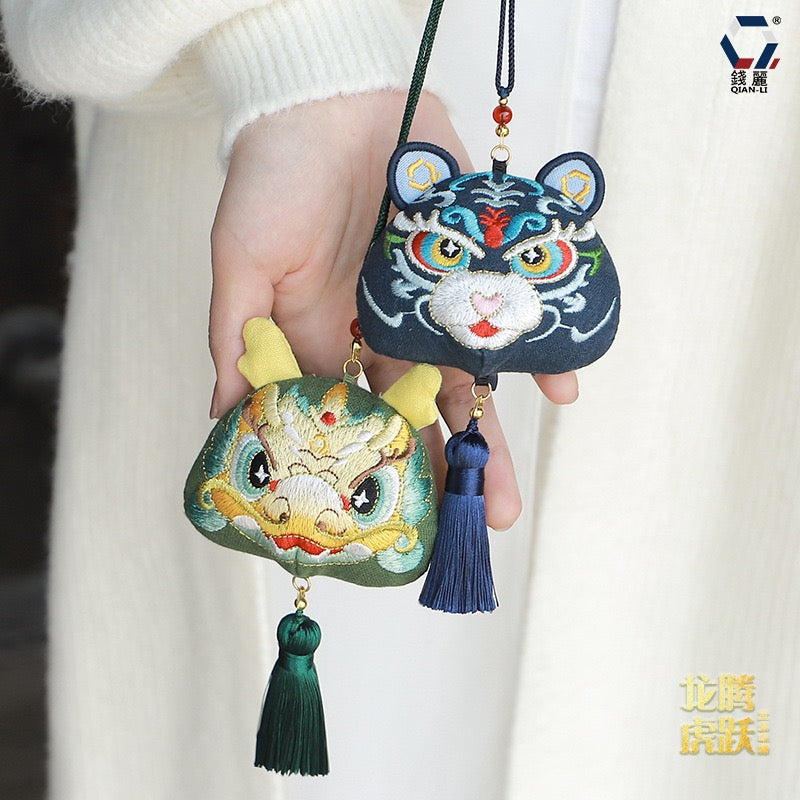 Intangible cultural heritage handmade 12 zodiac sachets