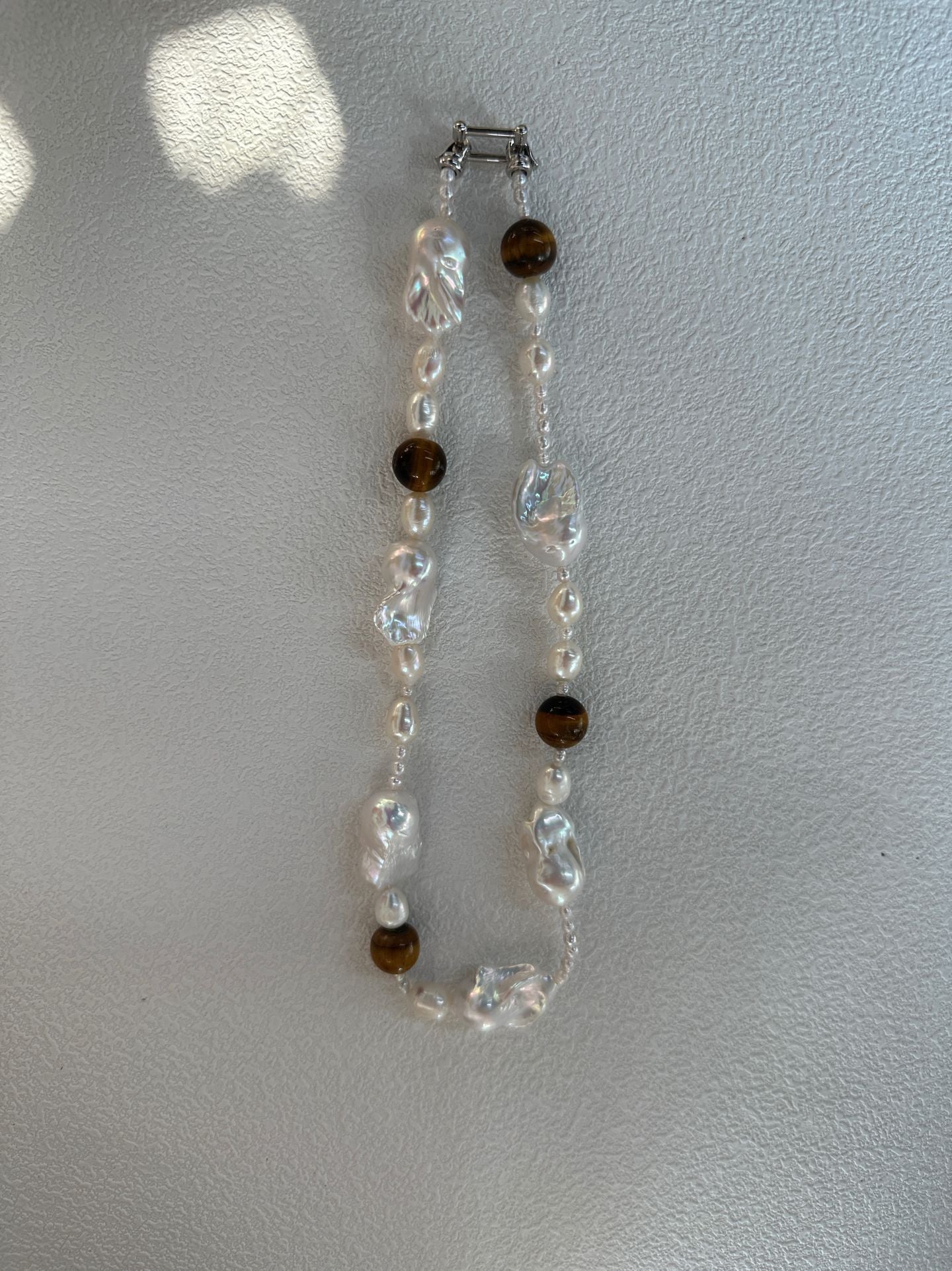 Amber Large Baroque Pearl Necklace