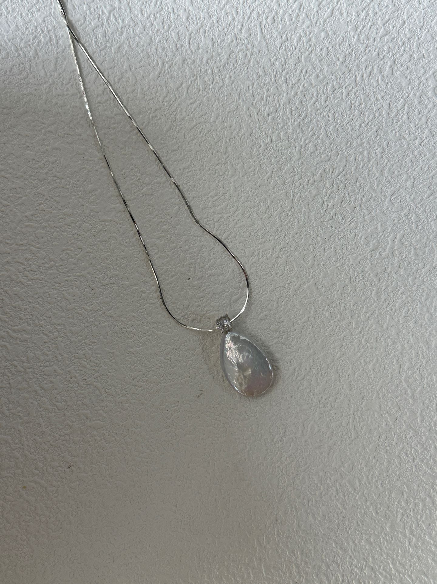 Pure natural Baroque large teardrop-shaped pearl necklace