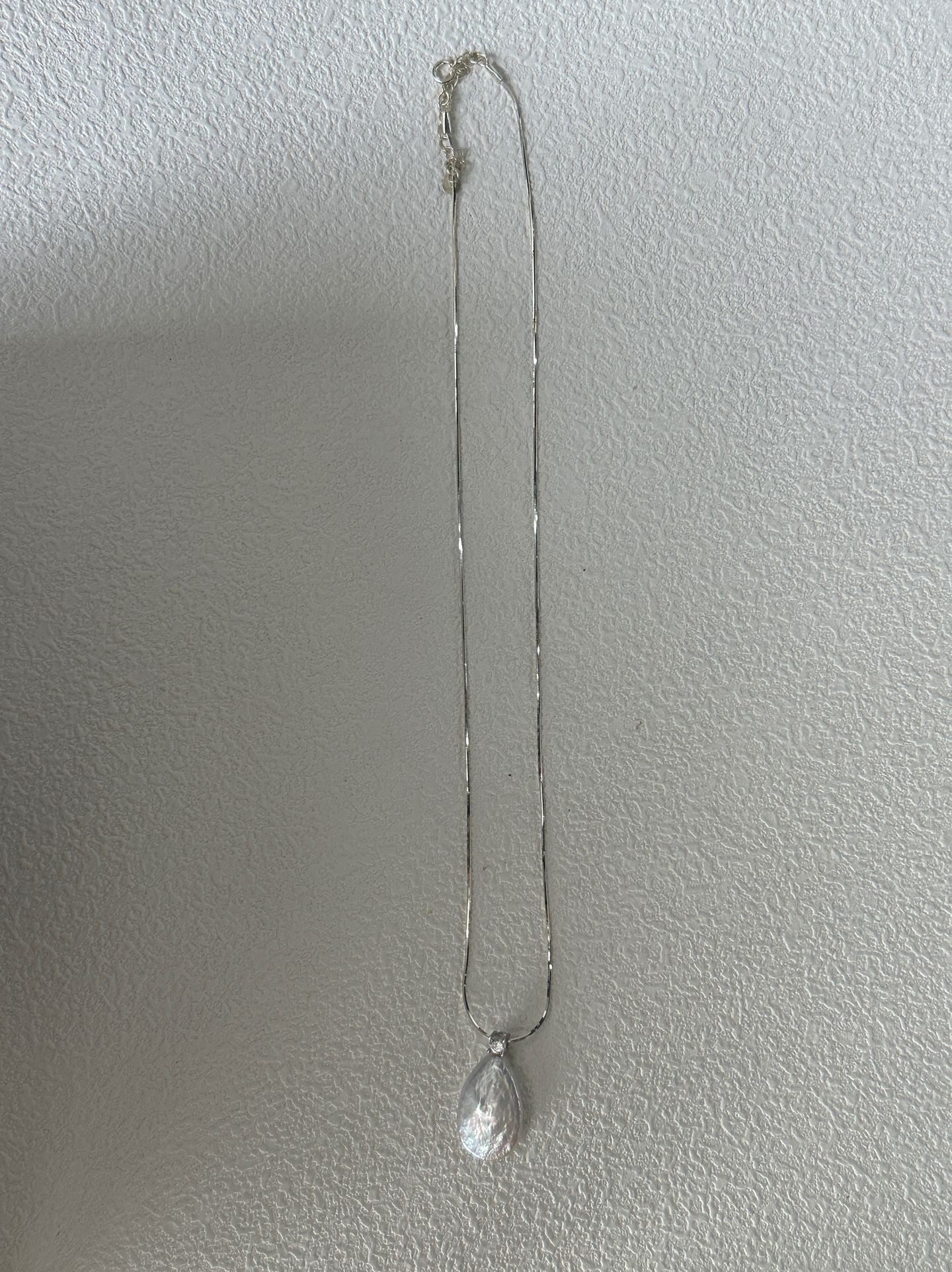 Pure natural Baroque large teardrop-shaped pearl necklace