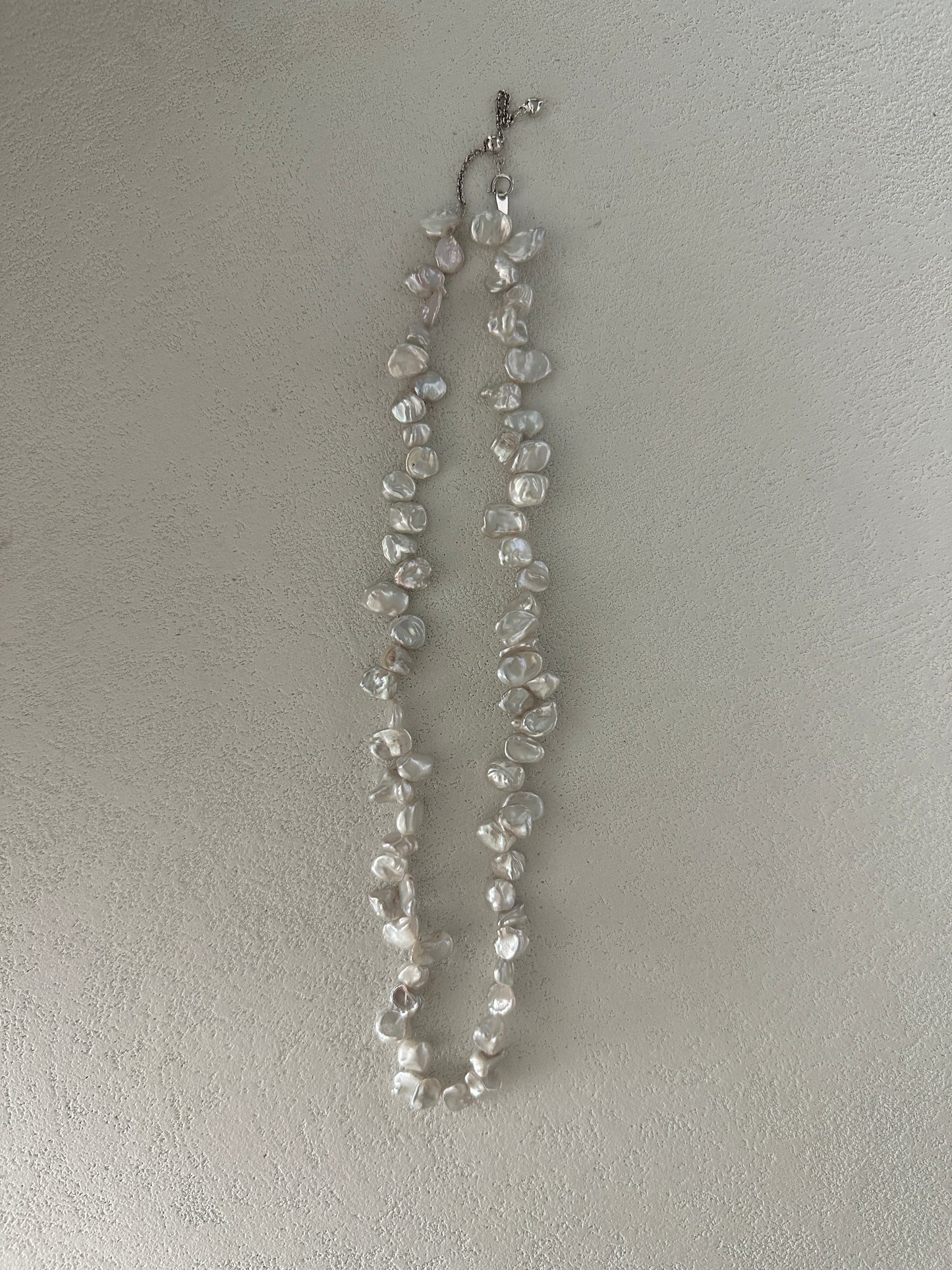 Keshi natural baroque pearl necklace