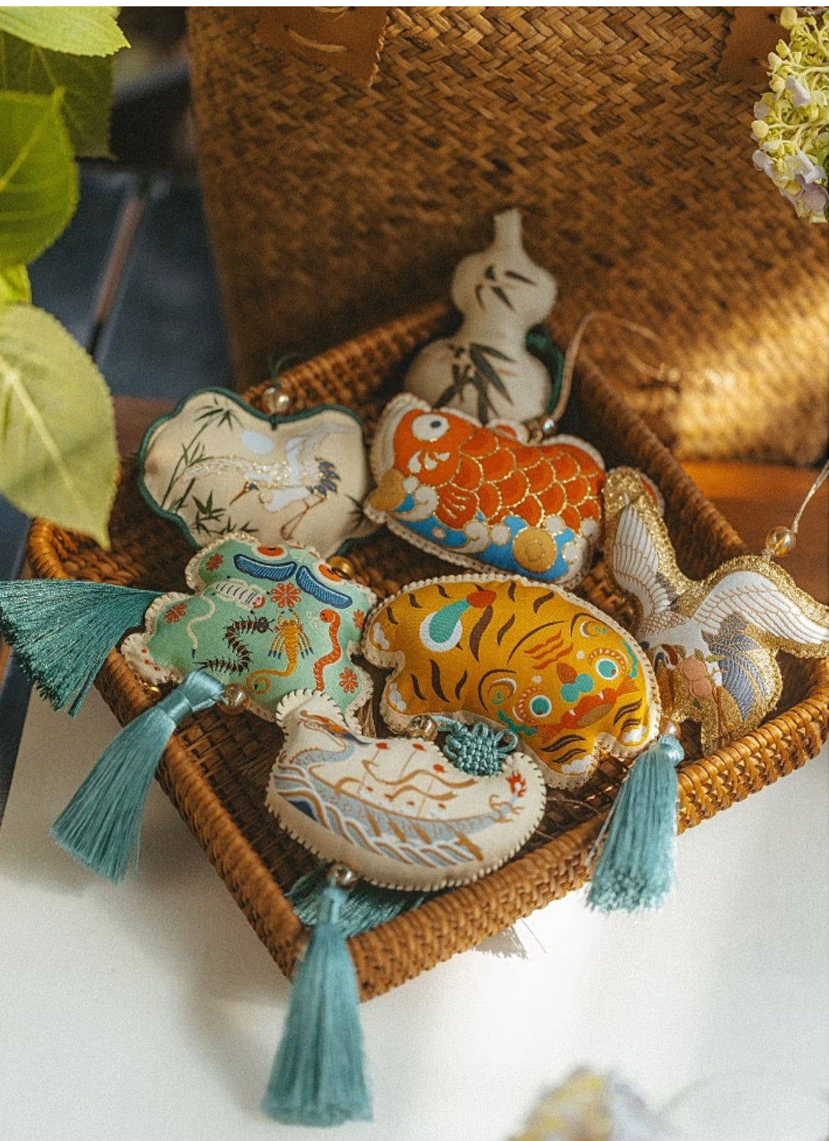 Intangible Cultural Heritage Handmade Goldfish Sachet