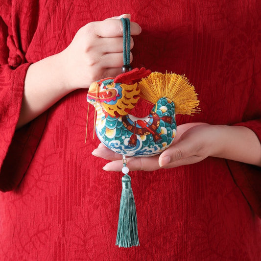 Intangible cultural heritage handmade dragon sachet